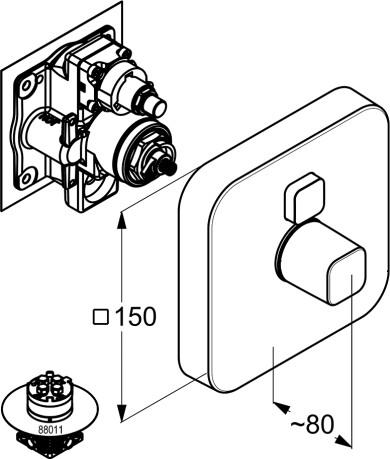  Kludi Push 386010538  