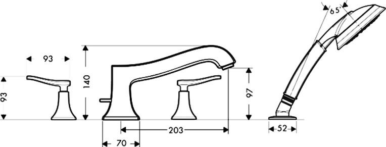  Hansgrohe Metris classic 31314000   