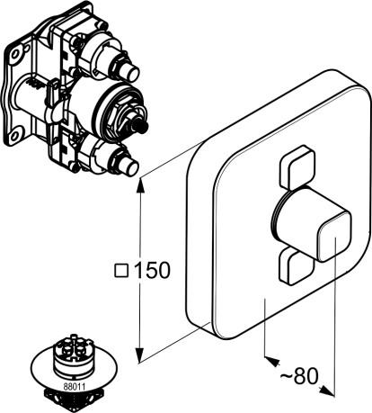  Kludi Push 386110538    