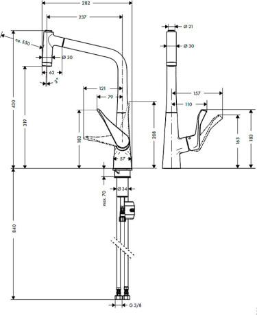  Hansgrohe Metris 14820000   