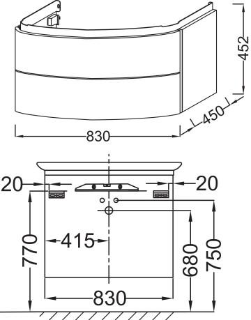    Jacob Delafon Presquile 100 , 2  EB1104-V13