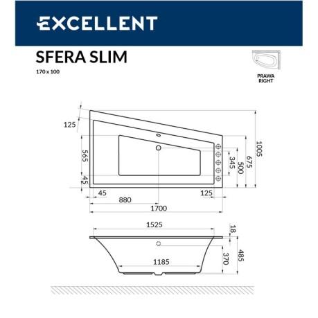  Excellent Sfera Slim 170x100 () "ULTRA" ()