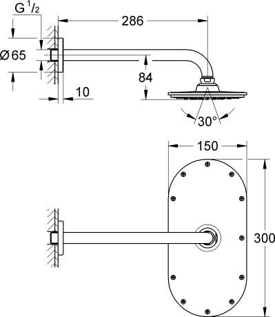   Grohe Rainshower Veris 300 26058000