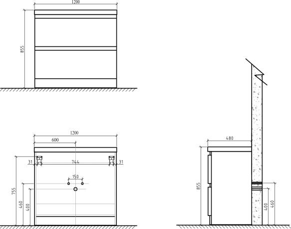    BelBagno Energia-N 120 bianco lucido 