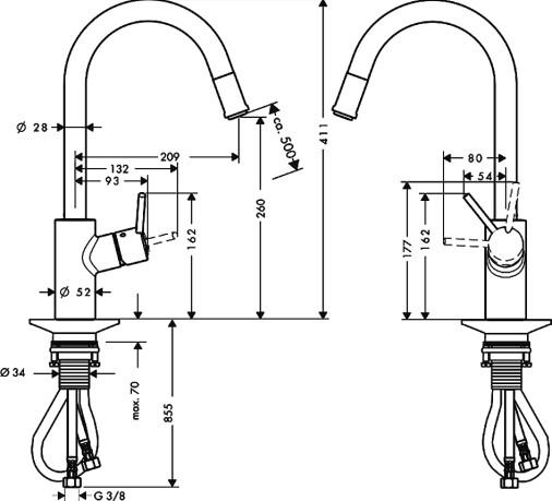  Hansgrohe Talis S2 Variarc 14872000   