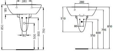  Ideal Standard Oceane W306101