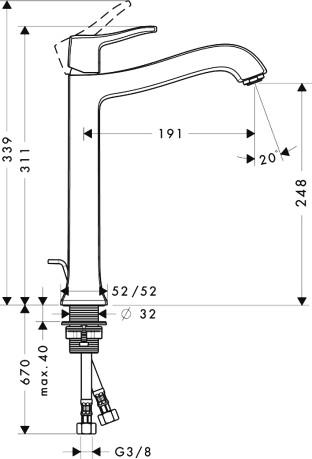  Hansgrohe Metris Classic 31078000  