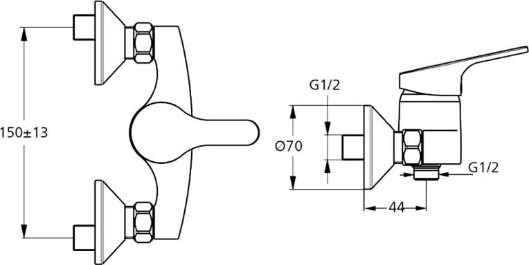  Ideal Standard Slimline II B9087AA  