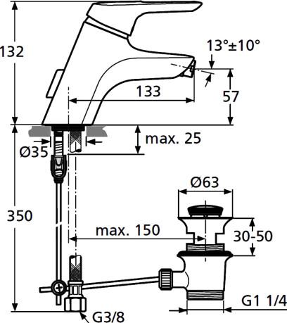  Ideal Standard CeraMix Blue A5655AA  