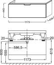    Jacob Delafon Reve 120 - , 1  EB1133-G80