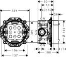  Hansgrohe:   Ibox Universal 01850180 c  + Ecostat S 15701000  