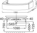    Jacob Delafon Presquile 130  , 1  EB1101-G1C